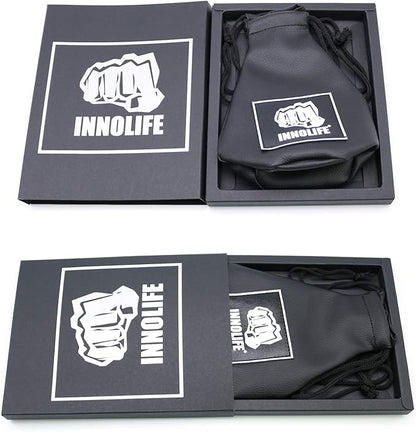 INNOLIFE Boxing Slip Bag, Boxing Dodge Hide Speed Bag Maize Ball Leather Ball for Reflex Training, Boxing, Kickboxing, MMA Pendulum Training