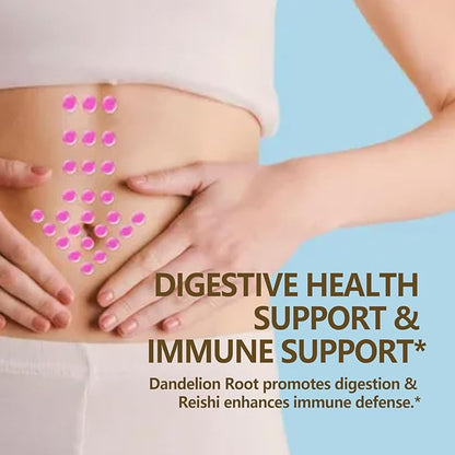 Herbal Drops, Extract with Dandelion Root Burdock Licorice Support Detox Cleanse, Digestive Health & Immunity. 2oz