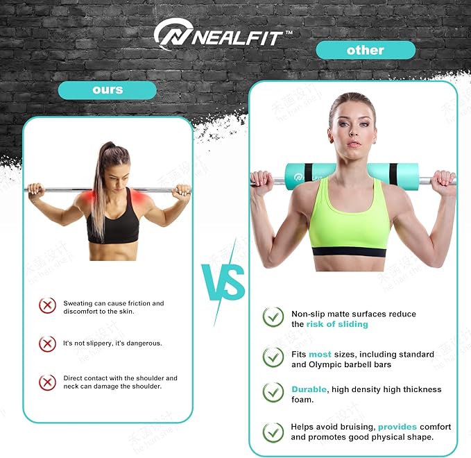 Barbell Pad Squat Pad for Squats—Squat Bar Pad—Great