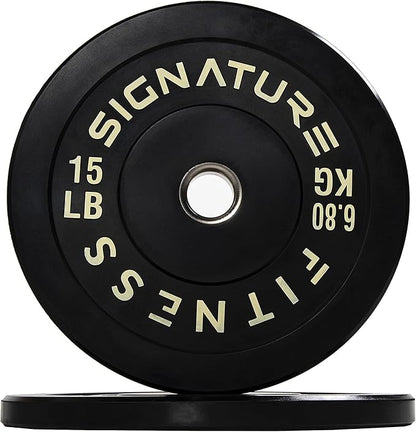 Signature Fitness 2" Olympic Bumper Plate Weight Plates