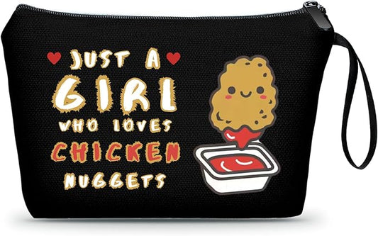 Fun Gifts for Women,Chicken Nugget Gifts,Foodie Gifts,Funny Food Gifts,Friend Gift,Gift for Sisters from Sister,Makeup Bag for Women,Cute Gifts for Friend,Quirky Gifts,Christmas Gifts