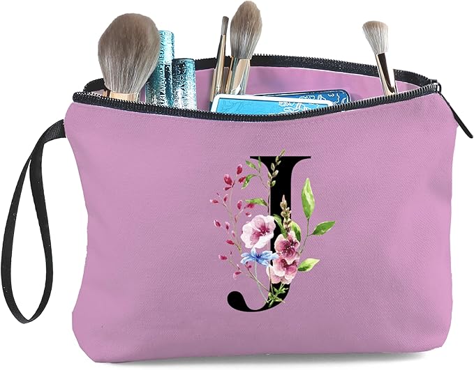 SEAMOON Birthday Inspirational Bridesmaid Proposal Team Small Gifts for Women Mom Aunt Teacher Sister Coworkers Makeup Cosmetic Bag Travel with Mirror Mothers Day Christmas Graduation J