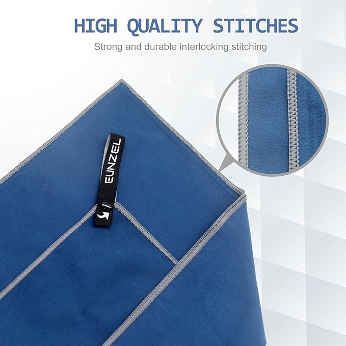 Eunzel Quick Dry Camping Towel 3 Size 1 Pack,Fast