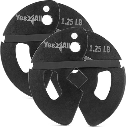 Yes4All Fractional Weight Plates Set of 6 1.25LB 2.5LB 2.5LB 5LB 5LB Pair