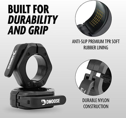 DMoose Fitness Barbell Clips 2" (Pair) - Quick