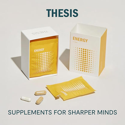 Energy - Energy Supplements - Promote Daily Energy & Focus with Choline, L Tyrosine, Teacrine & More - Nootropic Brain Support (24 Servings)