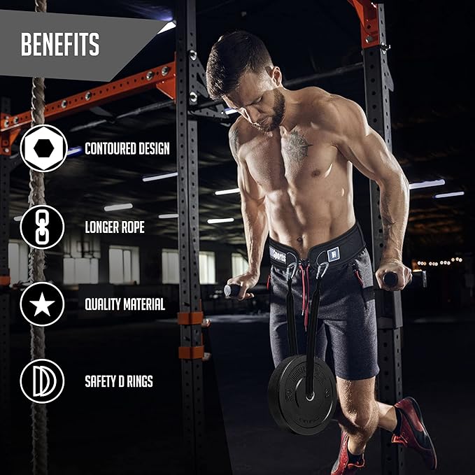RIMSports Dip Belt For Weight Lifting - Weighted