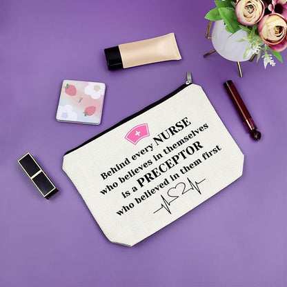 Sazuwu Nurse Gifts for Women Makeup Bag Nurse Week Appreciation Gifts Nurse Practitioner Gifts Cosmetic Bag Best Nurse Practitioner Ever Gifts Graduation Retirement Birthday Gifts Travel Pouch