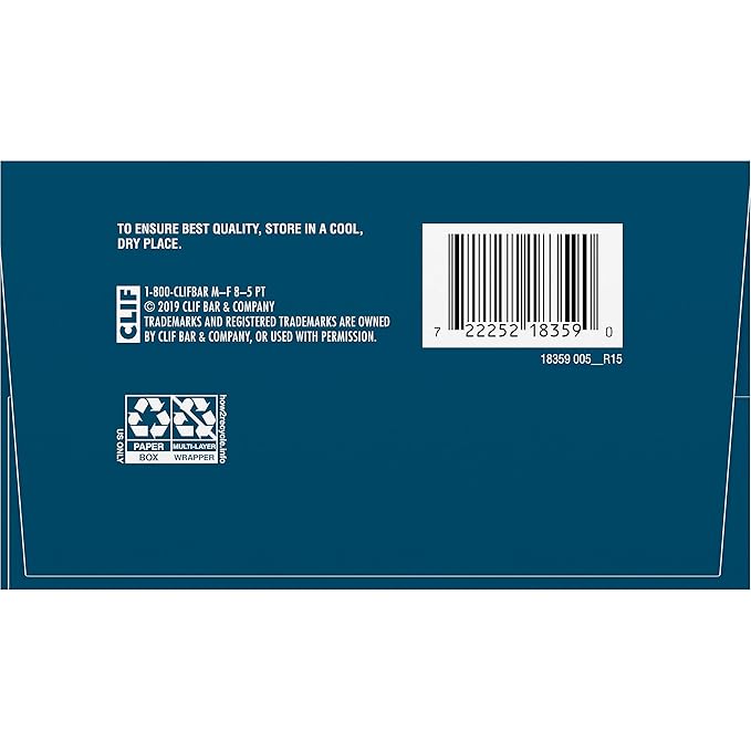 CLIF Builders - Chocolate Mint Flavor - Plant Based Protein Bars - Gluten Free - Non-GMO - Low Glycemic - 20g Protein - 2.4 oz. (12 Pack)