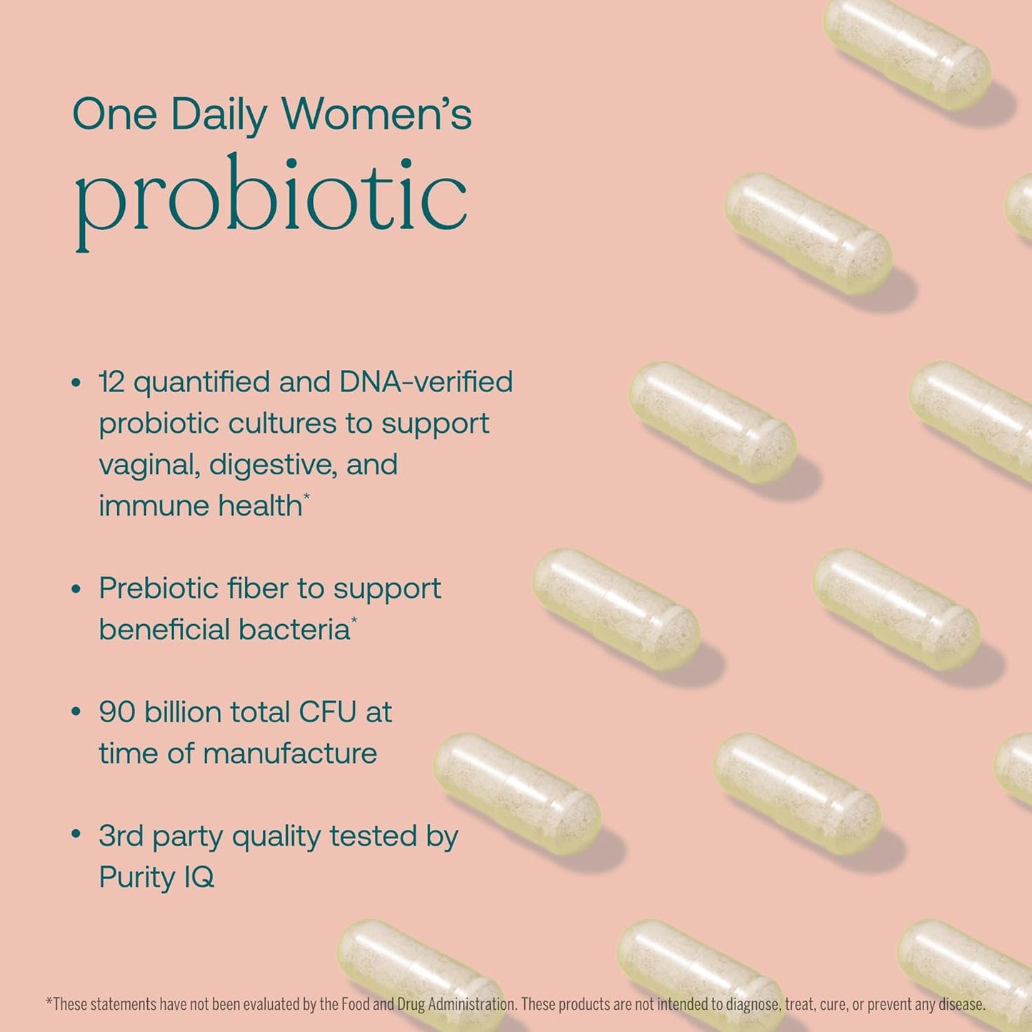 True Grace One Daily Women’s Probiotic - 60 Vegetarian Capsules - 90 Billion CFU - Digestive, Vaginal & Immune Health - Gluten & Soy Free - 60 Servings