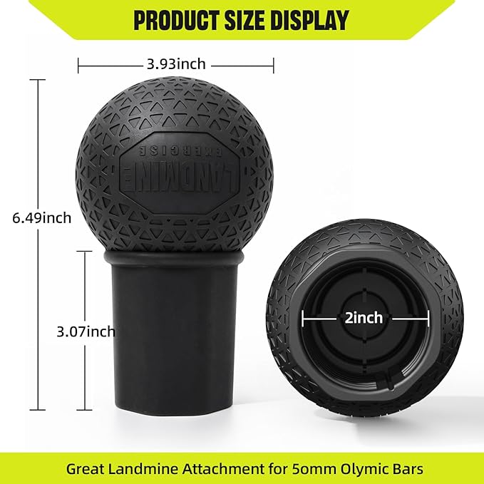 Landmine Attachment for Barbell 360° Rotation 2'' Olympic