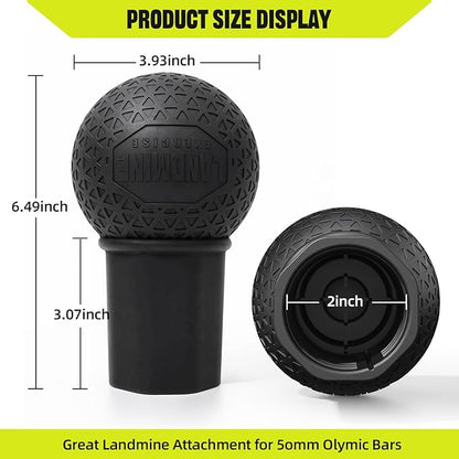 Landmine Attachment for Barbell 360° Rotation 2'' Olympic