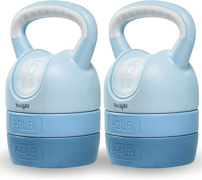 Yes4All Kettlebell Sets - Adjustable Kettlebell Set