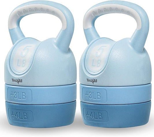 Yes4All Kettlebell Sets - Adjustable Kettlebell Set