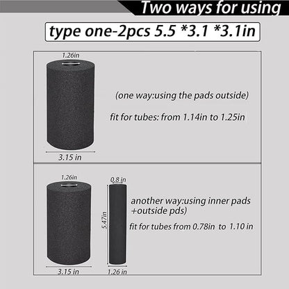 Foot Foam Pads Rollers Replacement Set for Home