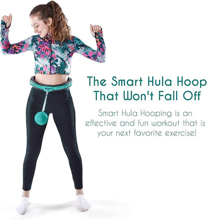 Teal Elite Smart Weighted Hula Hoop for Adults 2 in 1 Abdomen