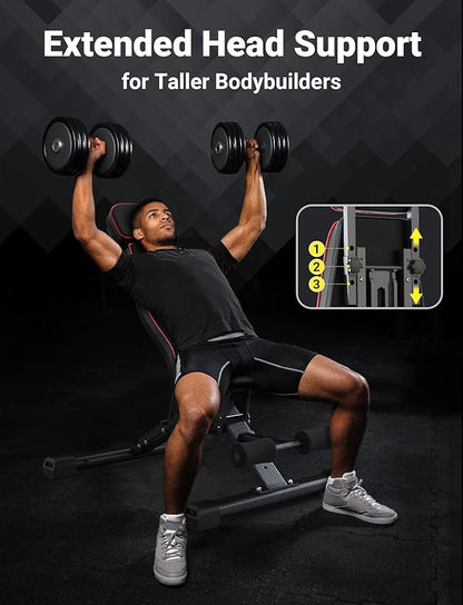 YOLEO 880LB Adjustable Weight Bench for Bench Press