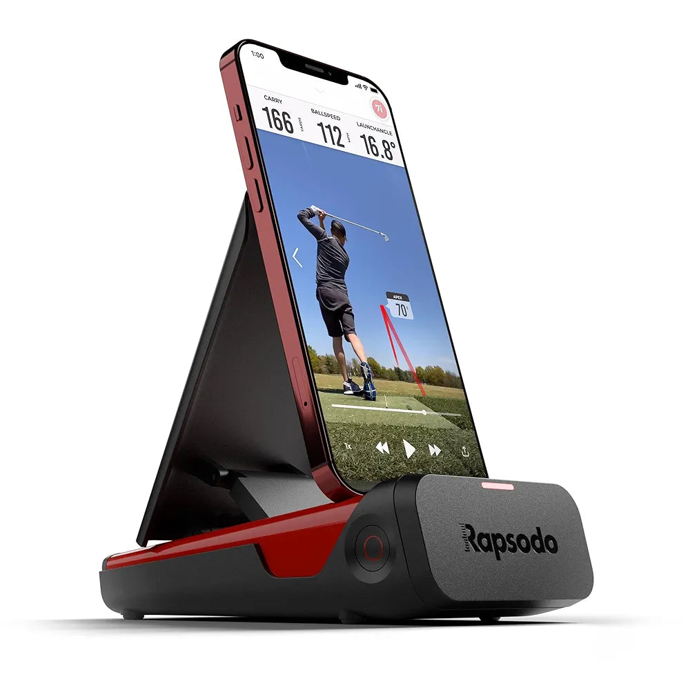 Rapsodo Mobile Launch Monitor for Golf Indoor and Outdoor Use with GPS Satellite View and Professional Level Accuracy, iPhone & iPad Only