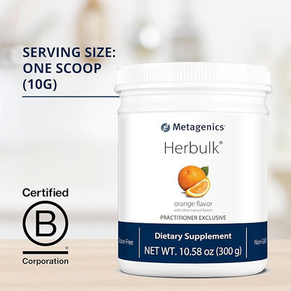 Metagenics Herbulk - Orange Flavor with Other Natural Flavors - 30 Servings