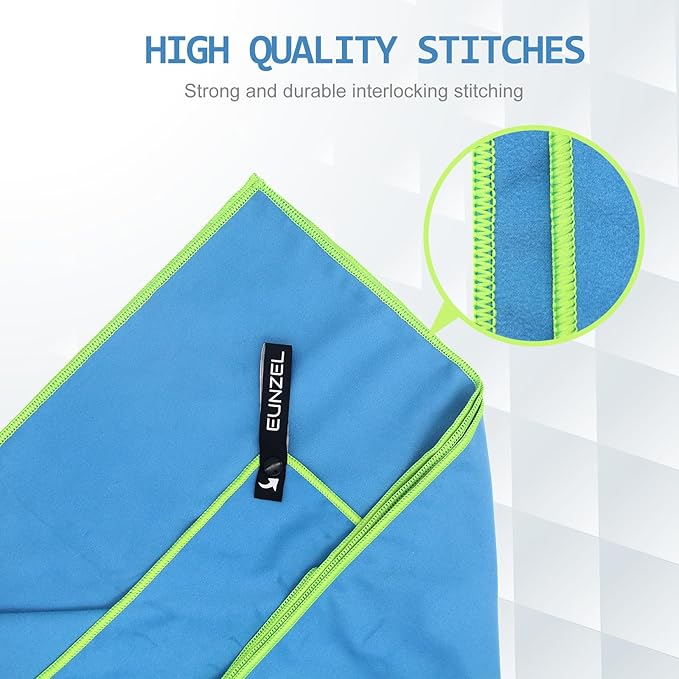 Eunzel Quick Dry Camping Towel 3 Size 1 Pack,Fast