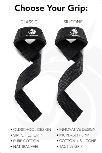 Fitgriff® Lifting Wrist Straps for Weightlifting