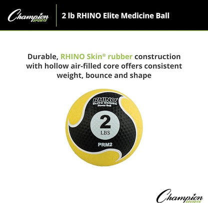 Champion Sports Rhino Elite Medicine Ball - In