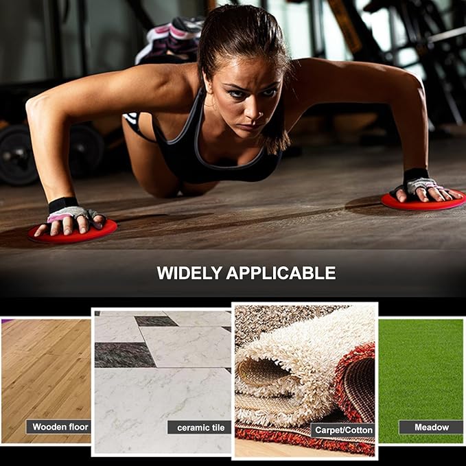 Exercise Sliders, Dual Sided Core Sliders, Work Smoothly (2PCs)…