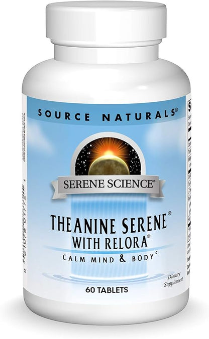 Source Naturals Serene Science Theanine Serene with Relora - Calm Mind & Body - 60 Tablets