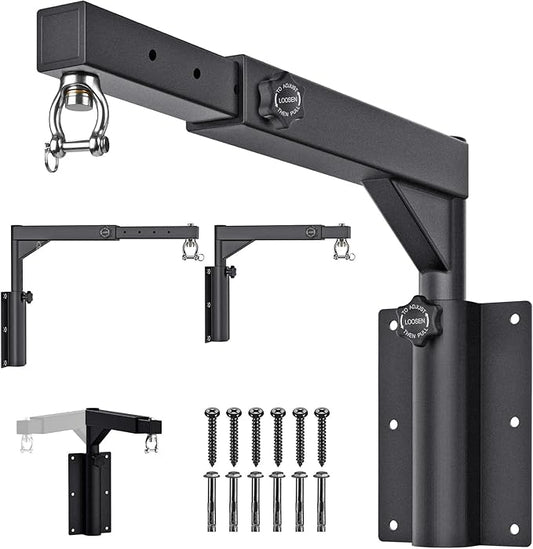 Kipika Heavy Bag Hanger Wall Mount Punching, Rotatable Heavy Duty Boxing Bag Bracket for Home Gym Indoor, Adjustable Length for Kickboxing Bag, Muay Thai Bag,Speed Bag