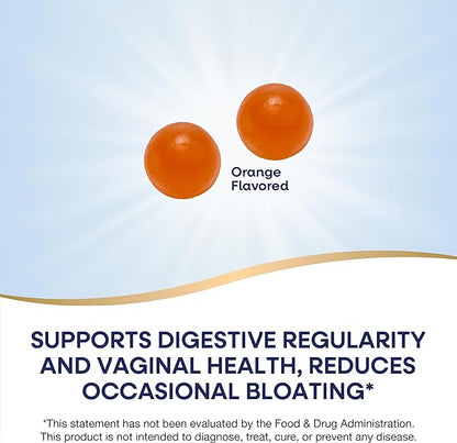 Nature's Way 3-in-1 Women’s Probiotic Gummies, Reduces Occasional Bloating*, Supports Digestive & Vaginal Health*, Clinically Studied Probiotic Strain, Gluten Free, Orange Flavored, 60 Gummies