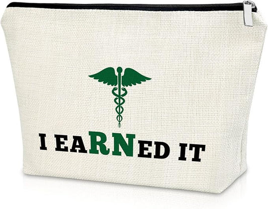 Sazuwu Nurse Appreciation Gifts for Women Makeup Bag Nurses Practitioner Gifts Nurse Graduation Gift for Nursing Student Cosmetic Bag Birthday Thanksgiving Christmas Gifts Cosmetic Travel Pouch