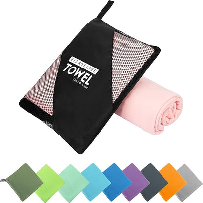 Microfiber Travel Towel (XXL:40"×72" -Pink)