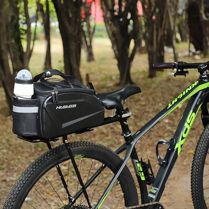 Bike Bag,Bicycle Bag,Bike Rack Bag,About 9L Big Capacity,Waterproof,Toolless Installation,Durable,With Portable Strap & Rain Cover Bike Trunk Storage Travel Bag Panniers
