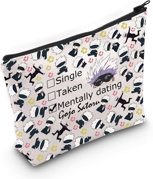 MNIGIU JJK Anime Inspired Gift SG Cosmetic Bag JJK Anime Lover Gift JJK Anime Themed Gift (Taken Bag)
