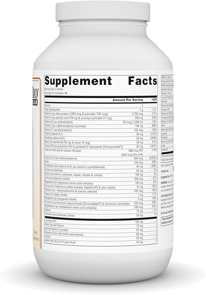 Source Naturals Life Force Multiple, No Iron, Enegry Activator* - 180 Tablets