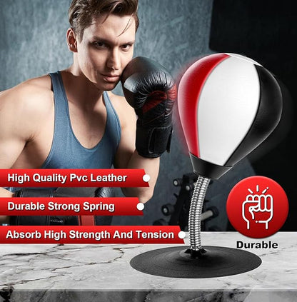 Desktop Punching Bag, Super Strong Suction Boxing Bag Speed Balls, Stress Buster with Suction Cup for Office Table and Counters, Fun Gift for Boss or Coworker