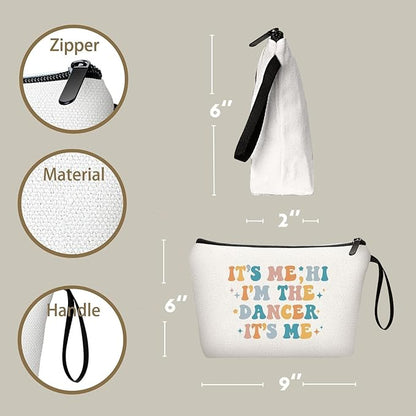 Dance Gifts, Dance Teacher Gifts, Dance Makeup Bag, Dancer Gifts,Dance Moms Merch, Dance Recital Gifts for Girls,Appreciation Gifts for Women Daughter Dance Teams Ballet Sister,Christmas Gifts