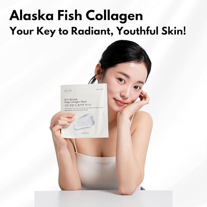 OHMYPURE Hydrogel Collagen Korean Face Mask Luxury Skin Care 2 EA (AntiWrinkle)