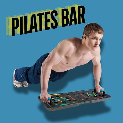 BlueClouds Push Up Board and Pilates Bar Kit
