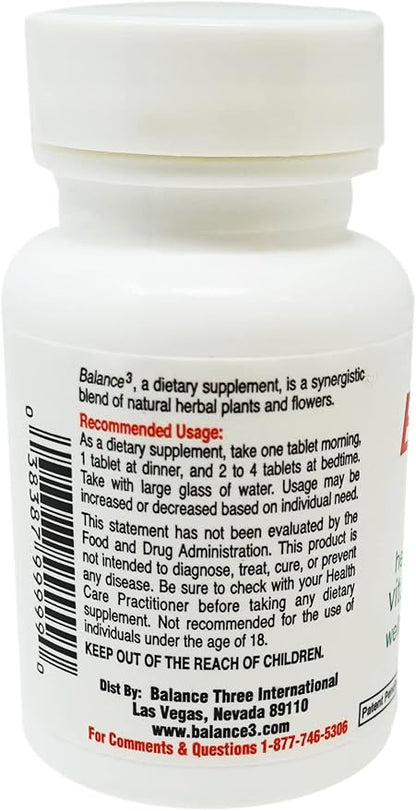 Balance 3 - Panda Products, 100 Tablets, Herbal Formula