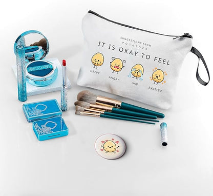 Potato Gifts,Fun Gifts for Women,Sisters, Daughter, Positivity Gifts,Funny Makeup Bag with Mirror, Friend Birthday Gifts for Women,Womens Gifts Unique,Christmas Gifts