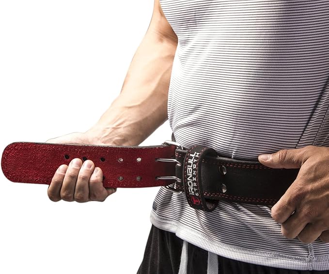 Weight Lifting Belt - 6-inch Padded Leather Weight