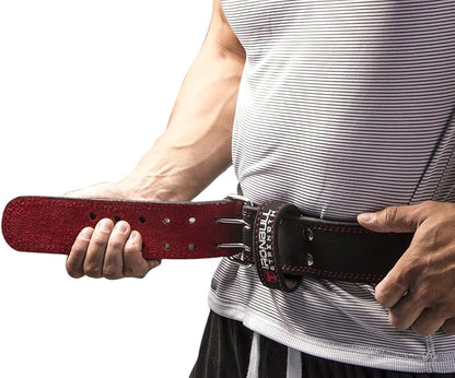 Weight Lifting Belt - 6-inch Padded Leather Weight