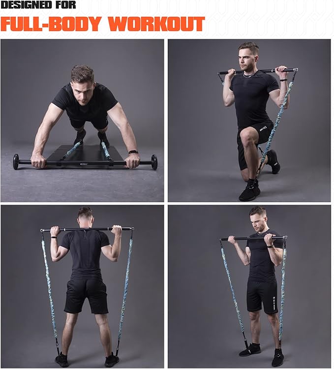 Resistance Band Bar 800 Lbs