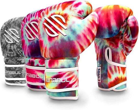 Sanabul Funk Strike Tie Dye Gel Boxing Gloves for Men & Women, Stylish and Protective Kickboxing Muay Thai Gloves for Training Sparring Punching Bag