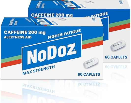 NoDoz 200mg Caffeine Pills Maximum Strength, 120 Caplets total