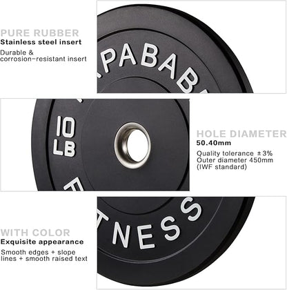 Papababe Bumper Plates 2 Inch