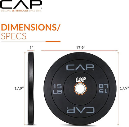 CAP Barbell Rubber Olympic Bumper Plate