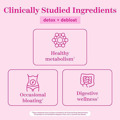 Pink Stork Detox Gummies, ACV Gummies with Ginger to Support Detox and Debloat, Metabolism, Gut Health and Digestion, Chewable Apple Cider Vinegar Gummies - 44 Count