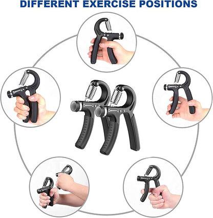 Grip Strength Trainer 2 Pack 11-132Lbs Non-Slip